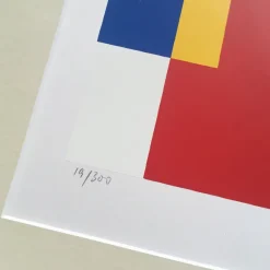 Pamono Jo Niemeyer, Abstract Composition, 1980s, Screenprint> Minimalist|Mid-Century