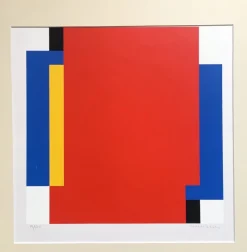 Pamono Jo Niemeyer, Abstract Composition, 1980s, Screenprint><noscript><img width=