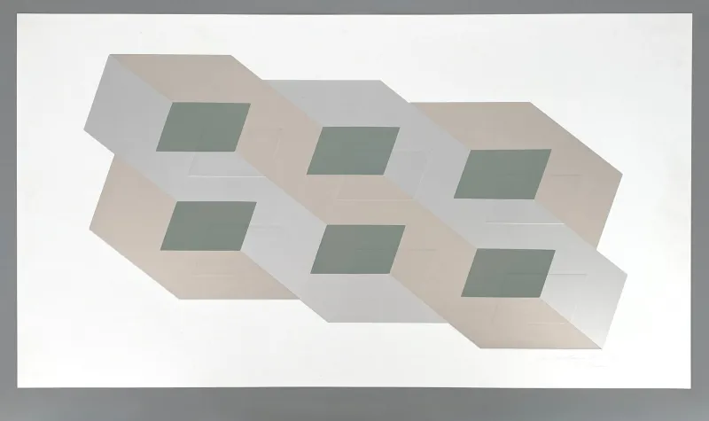 Discount Pamono Joachim Albrecht, Embossed Composition, 1970, Screenprint