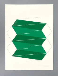 Pamono Joachim Albrecht, Green Electron, 1968, Screenprint> Abstraction