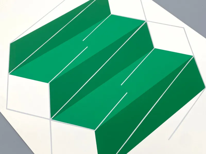 Pamono Joachim Albrecht, Green Electron, 1968, Screenprint> Abstraction