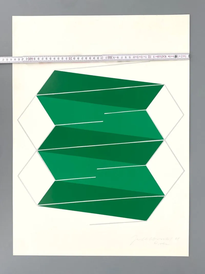 Pamono Joachim Albrecht, Green Electron, 1968, Screenprint> Abstraction