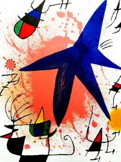 Outlet Pamono Joan Miro - Original Abstract Lithograph 1981