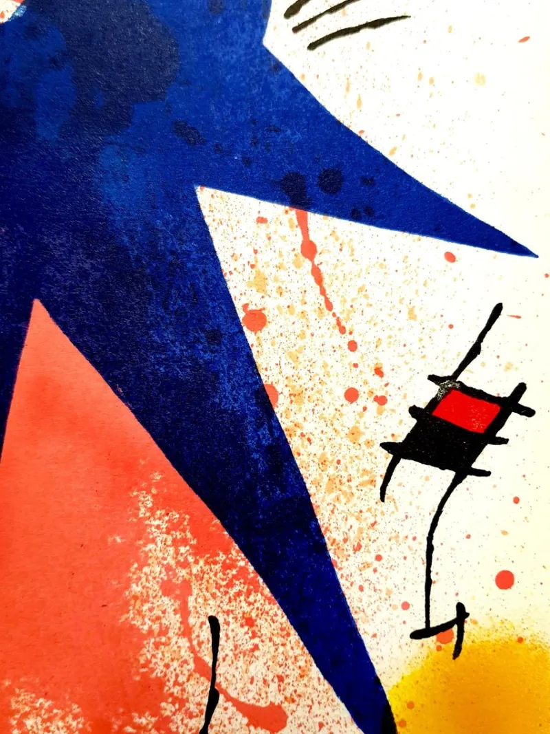 Outlet Pamono Joan Miro - Original Abstract Lithograph 1981