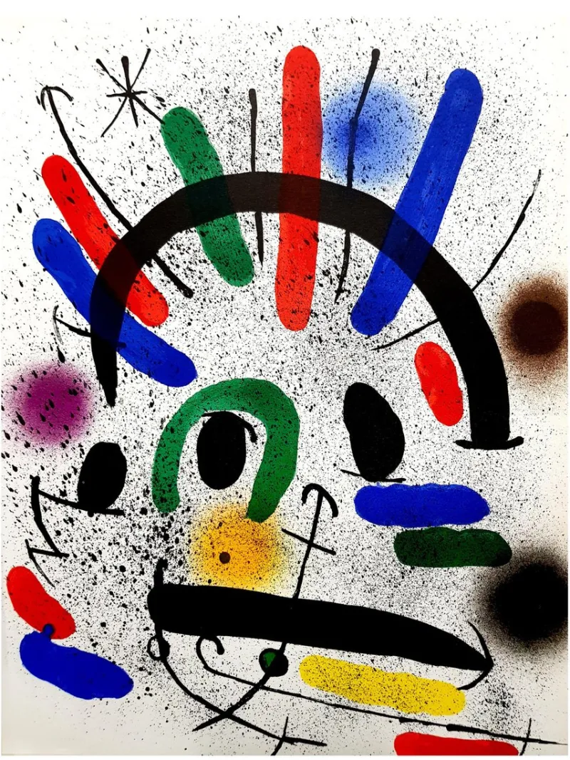 Online Pamono Joan Miro - Original Abstract Lithograph 1981