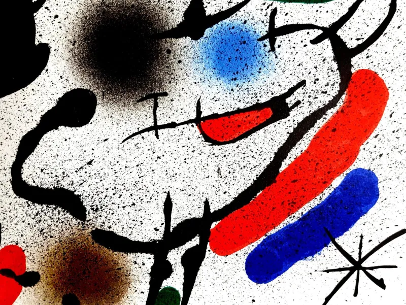 Pamono Joan Miro - Original Abstract Lithograph 1981