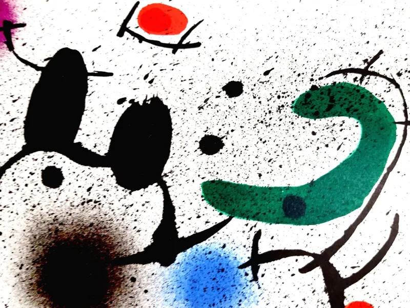 Pamono Joan Miro - Original Abstract Lithograph 1981