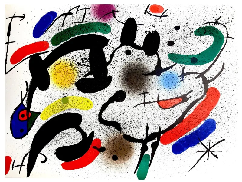 Pamono Joan Miro - Original Abstract Lithograph 1981