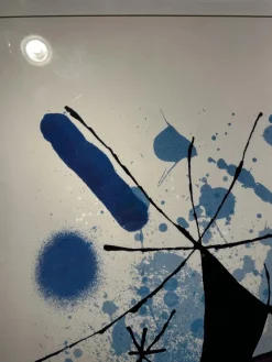 New Pamono Joan Miro, The Singing Fish, Miro Institute Spain, 1960s, Large Lithograph