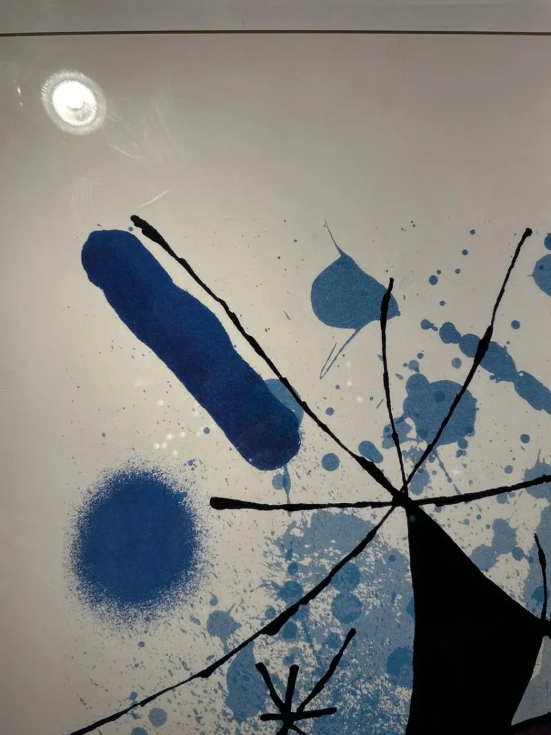 New Pamono Joan Miro, The Singing Fish, Miro Institute Spain, 1960s, Large Lithograph
