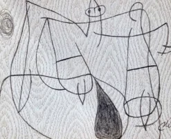 Pamono Joan Miro, Woman, 20th Century, Lithograph> Surrealist