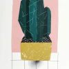 Online Pamono Joanna Gebal, Cactus, 2019, Digital Print & Screen Print & Paper