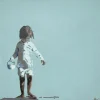 Pamono Joanna Woyda, The Beach: Wearing White, 2024, Acrylic on Canvas> Minimalist