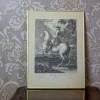 Pamono Johann Elias Ridinger, Figure on Horseback, 19th Century, Copperplate Engraving> Classical