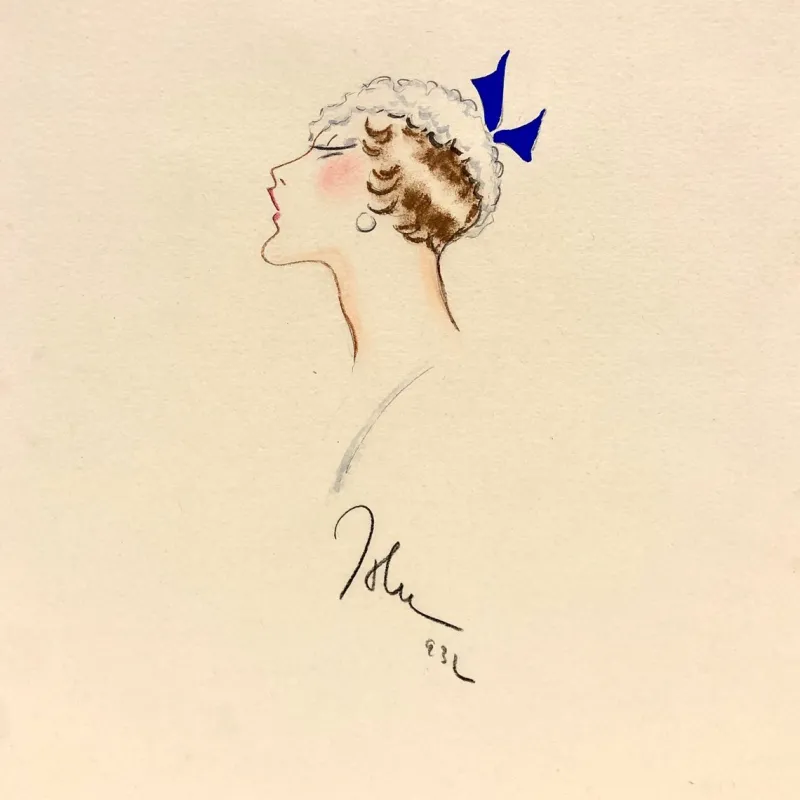 Pamono John Guida, Figure, Drawing on Paper, 1932> Work On Paper