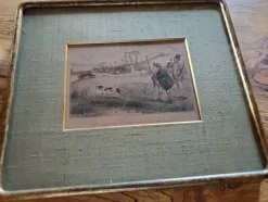 Sale Pamono John Leech, Hunting Caricature Illustrations, 1850s, Lithographs, Framed, Set of 2