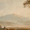 Outlet Pamono John Varley OWS, Snowdon, Wales, Early 19th Century, Watercolour