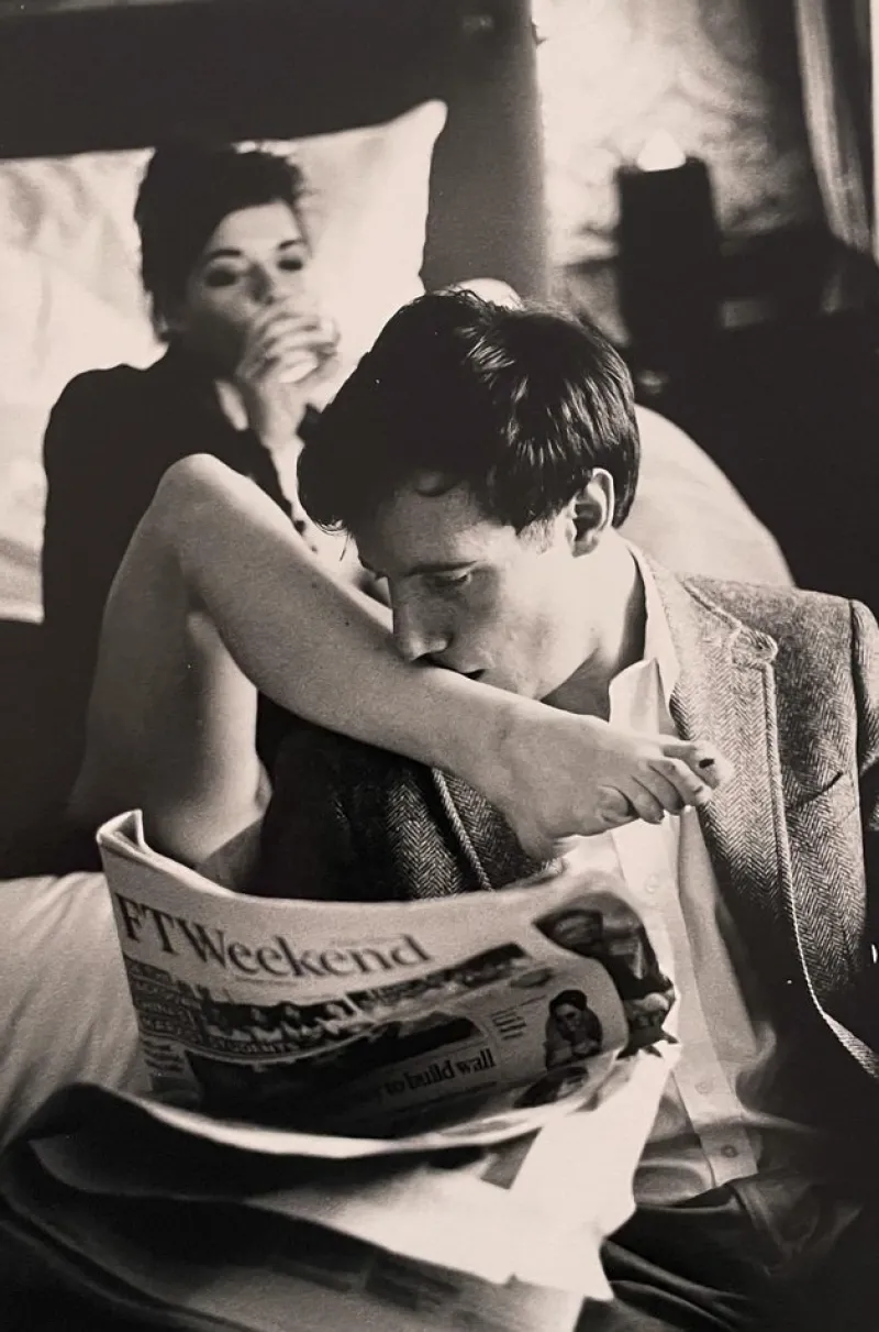 Hot Pamono Jordan Retard, Juliette and Matthieu, Kiss, Paris, 2020, Signed Silver Print