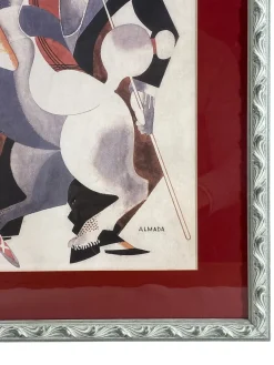 New Pamono José Sobral Almada Negreiros, Composition, Print, 1930s, Framed