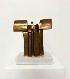 Pamono Jose Luis Sanchez, Abstract Sculpture, 1970s, Bronze