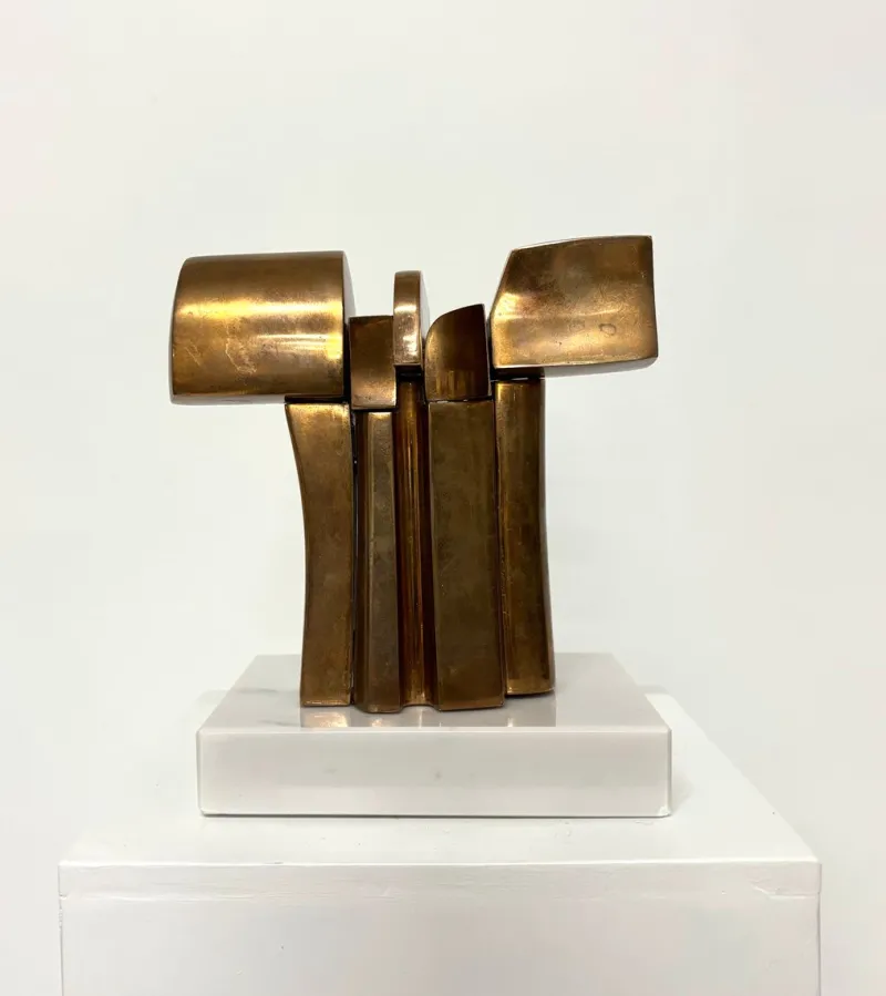 Pamono Jose Luis Sanchez, Abstract Sculpture, 1970s, Bronze