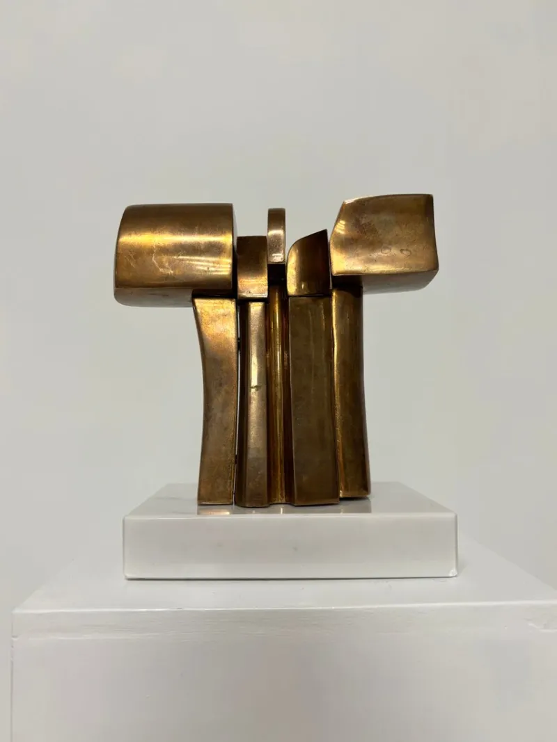 Pamono Jose Luis Sanchez, Abstract Sculpture, 1970s, Bronze