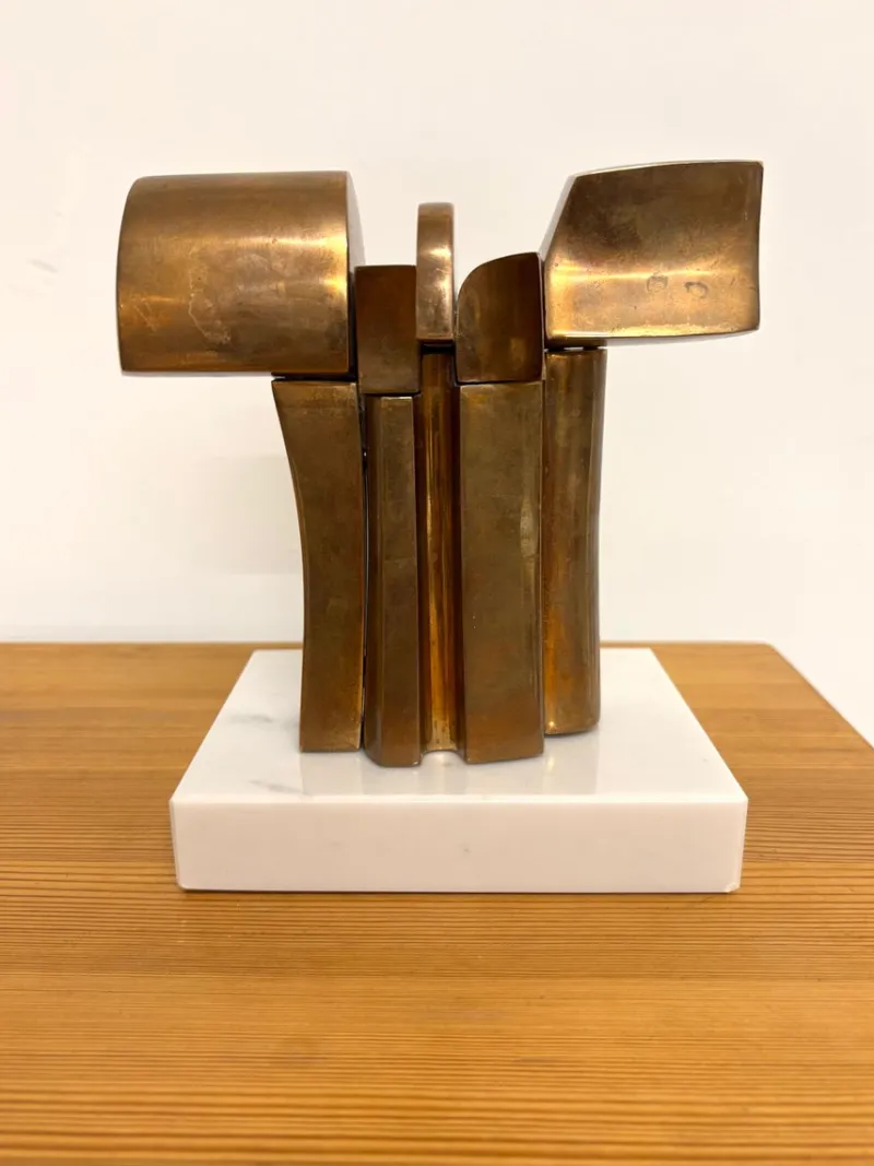 Pamono Jose Luis Sanchez, Abstract Sculpture, 1970s, Bronze