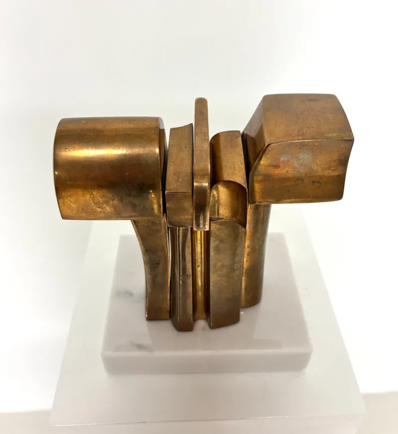 Pamono Jose Luis Sanchez, Abstract Sculpture, 1970s, Bronze