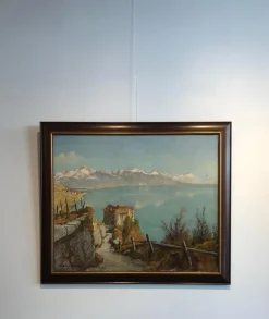 Pamono Joseph G. Muller, Castle View, Oil on Canvas> Classical