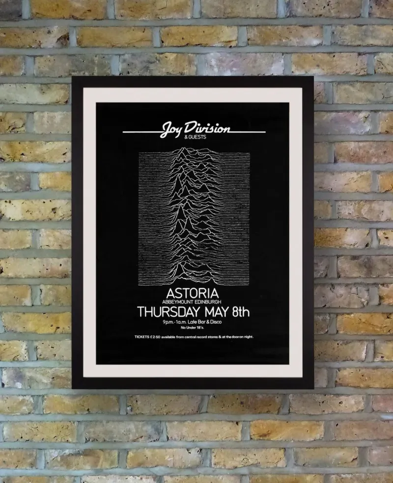 Pamono Joy Division Original Vintage UK Concert Poster, Edinburgh, 1980> Posters