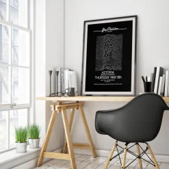 Pamono Joy Division Original Vintage UK Concert Poster, Edinburgh, 1980><noscript><img width=