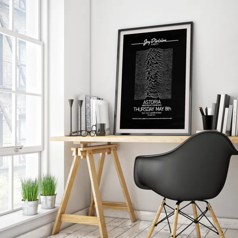 Pamono Joy Division Original Vintage UK Concert Poster, Edinburgh, 1980> Posters