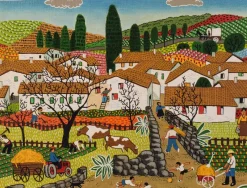 Online Pamono Juan Blancafort, The Dry Trees, 20th-century, Oil on Board, Framed