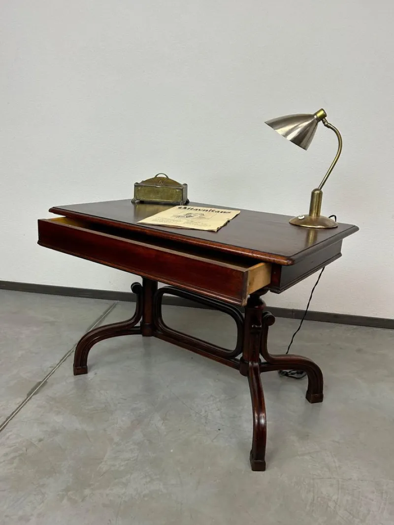 Hot Pamono Jugendstil Bentwood Writing Table attributed to Thonet, 1890s