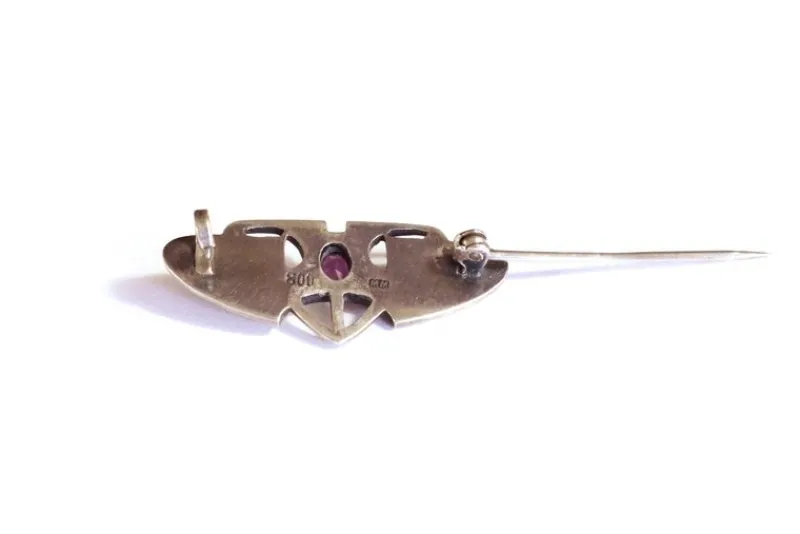 Pamono Jugendstil Enameled Brooch> Brooches