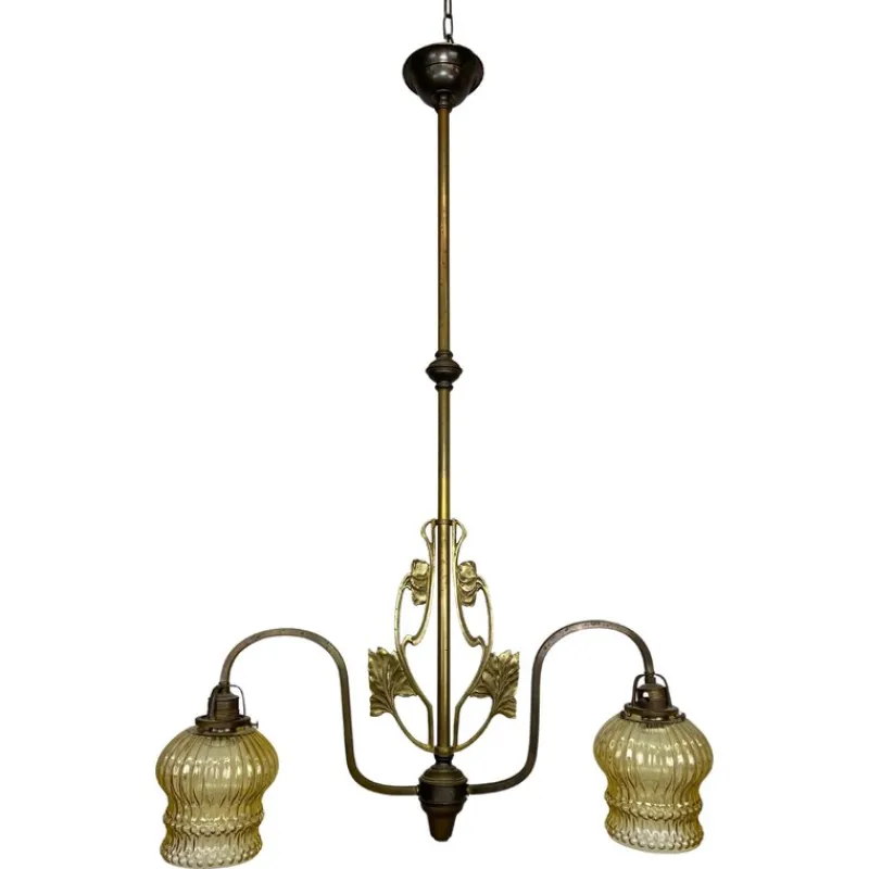 Hot Pamono Jugendstil Hanging Lamp, 1890s