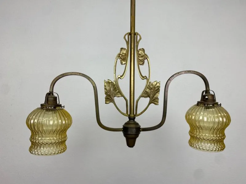 Hot Pamono Jugendstil Hanging Lamp, 1890s