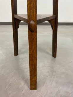 Pamono Jugendstil Side Table with Brass Top attributed to Joseph Maria Olbrich, 1890s><noscript><img width=