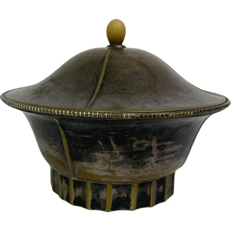 Pamono Jugendstil Silver Plated Dose by Josef Hoffmann, 1890s> Bowls