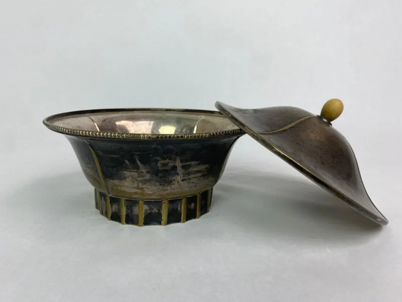 Pamono Jugendstil Silver Plated Dose by Josef Hoffmann, 1890s> Bowls