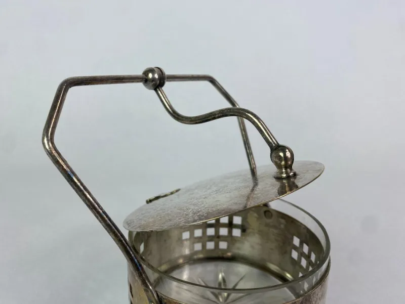 Pamono Jugendstil Sugar Box by Hans Ofnar or Josef Hoffmann, 1890s