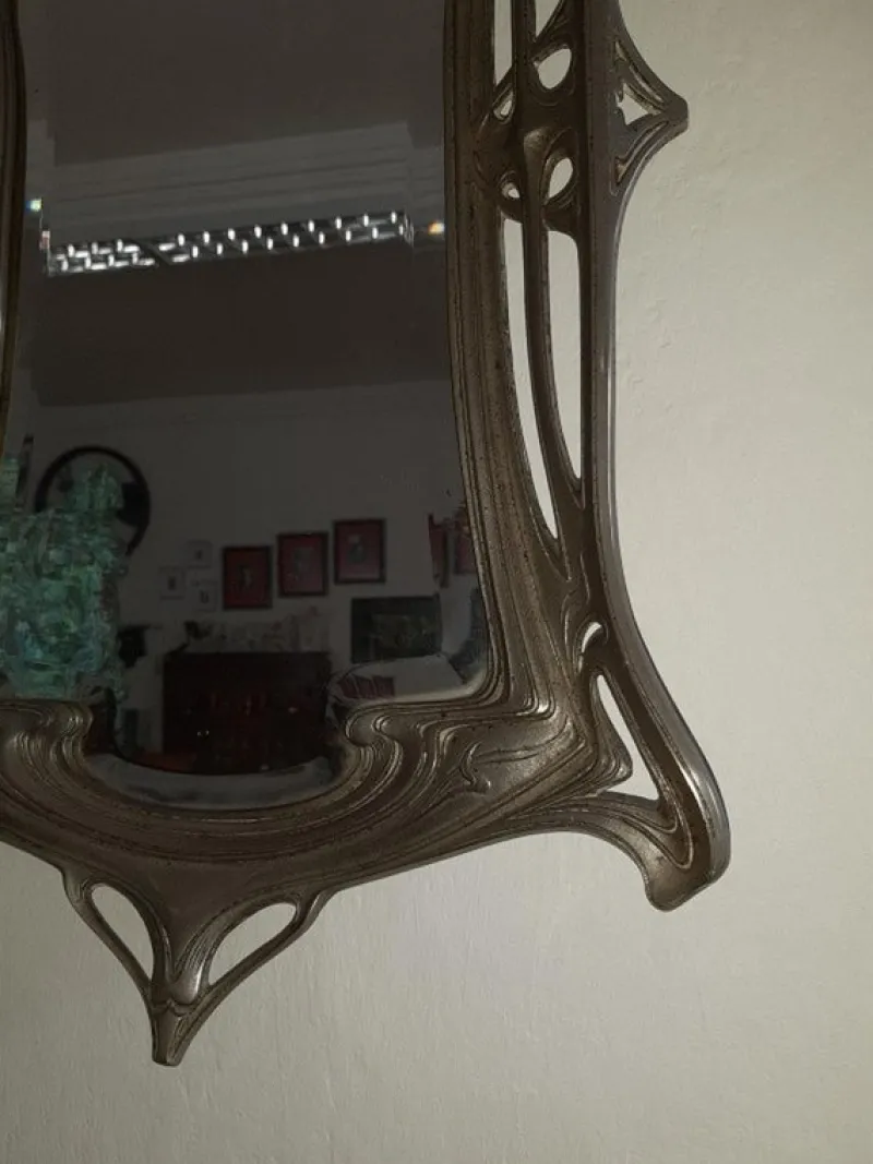 Pamono Jugendstil Wall Mirror, 1890s> Mirrors