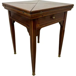 Discount Pamono Jugenstil Card Table, 1890s