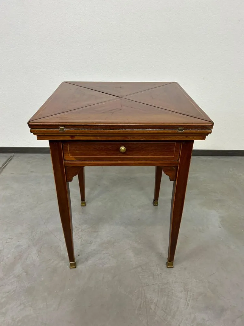 Discount Pamono Jugenstil Card Table, 1890s