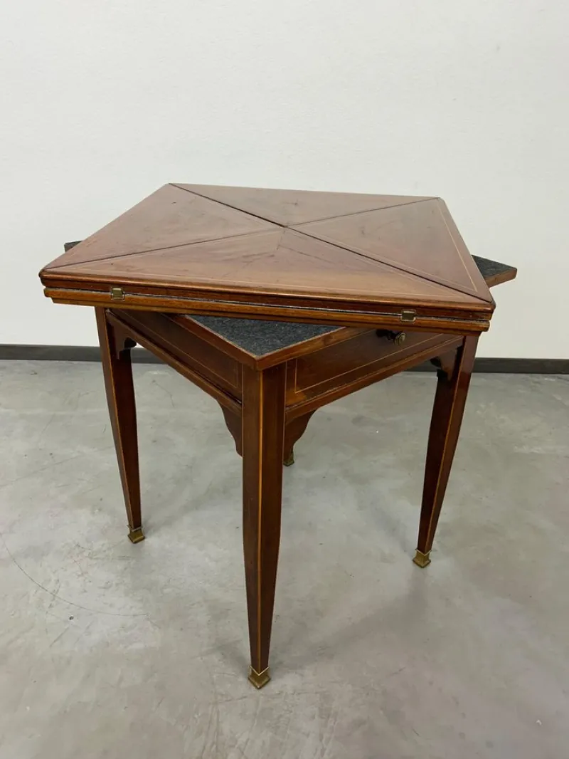 Discount Pamono Jugenstil Card Table, 1890s