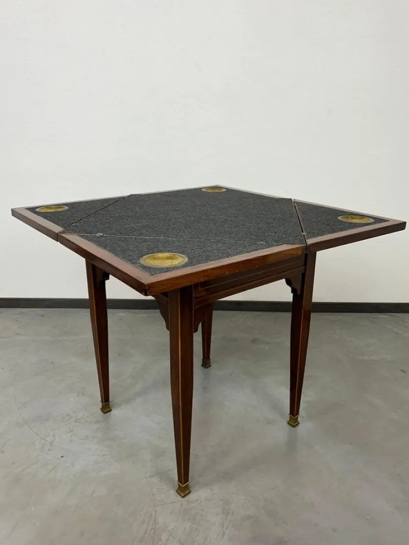 Discount Pamono Jugenstil Card Table, 1890s