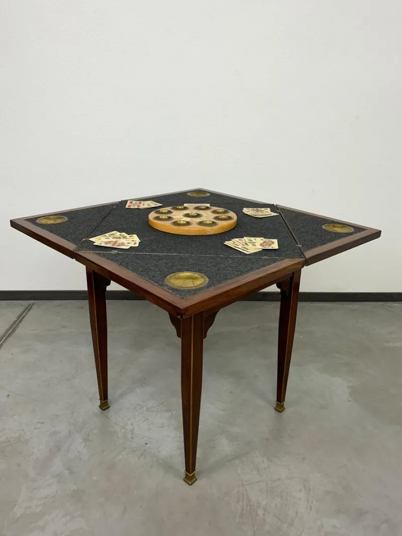 Discount Pamono Jugenstil Card Table, 1890s