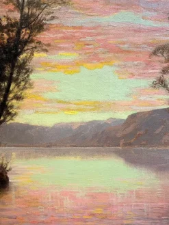 Discount Pamono Jules Jequier, Sunset, Oil on Canvas