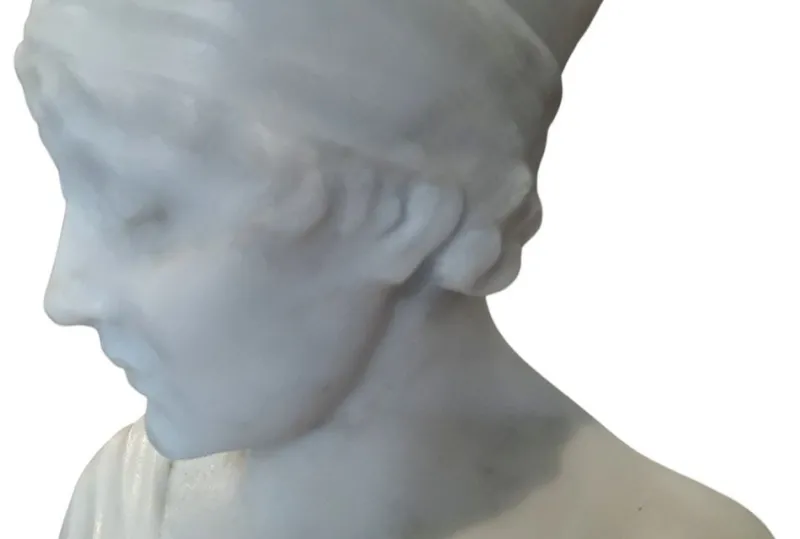 Pamono Juliette Recamier Bust, 19th Century, Marble> Sculpture