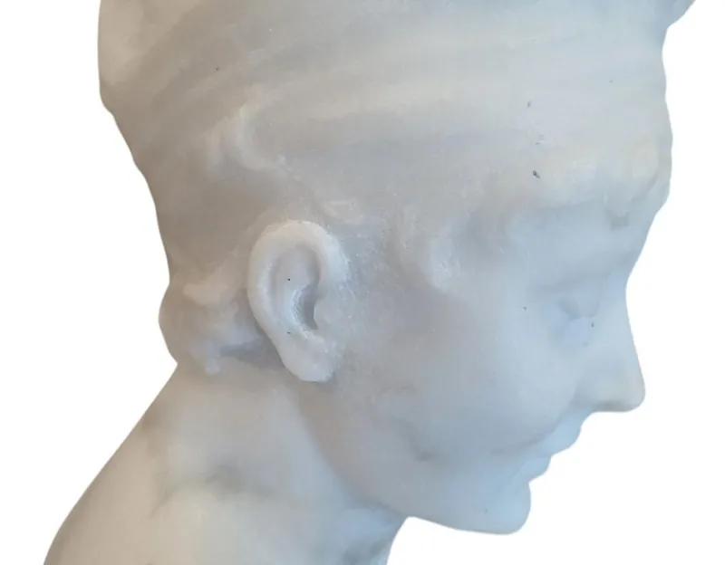 Pamono Juliette Recamier Bust, 19th Century, Marble> Sculpture